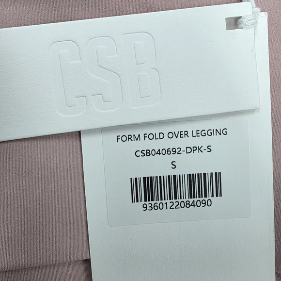 CSB- Form Fold Over Leggings - Dusty Pink - S - Picture 5 of 5